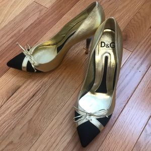 Black and Gold Dolce &Gabbana Heels